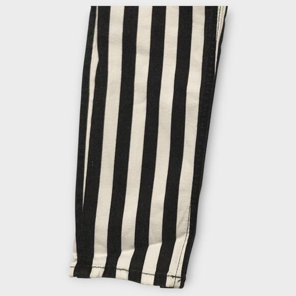 Womens Rag & Bone Black and White Striped Skinny Jean Size 29" Waist - Picture 2 of 6